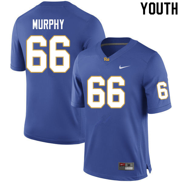 Youth #66 Shane Murphy Pitt Panthers College Football Jerseys Sale-Royal